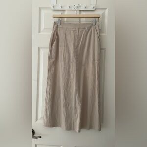 Elegant Beige Midi Skirt